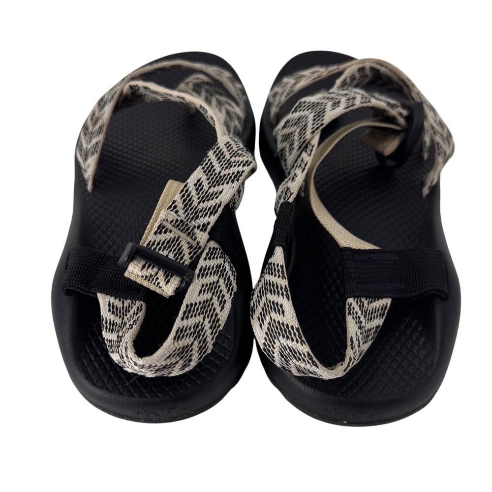 Chaco Z/Cloud 2 Womens 7 Black Chevron Strappy Toe Loop Hiking Sport Sandals - Picture 6 of 9